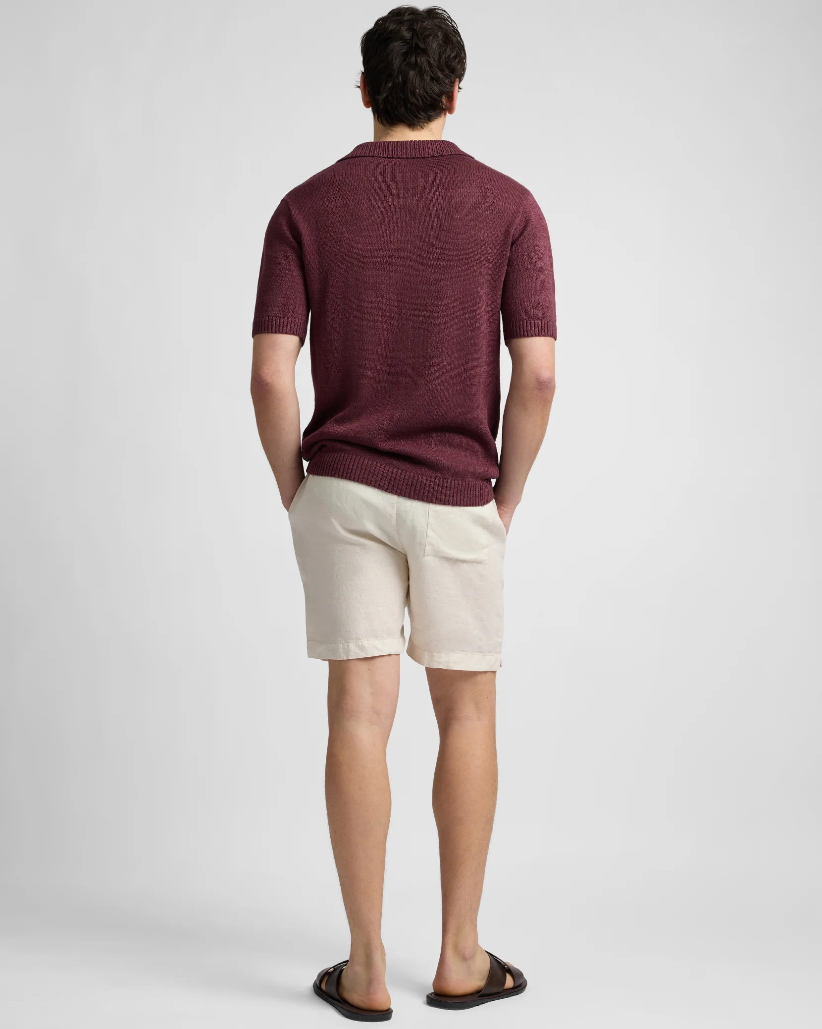 Silk Linen Short Sleeve Johnny Polo - Image 5
