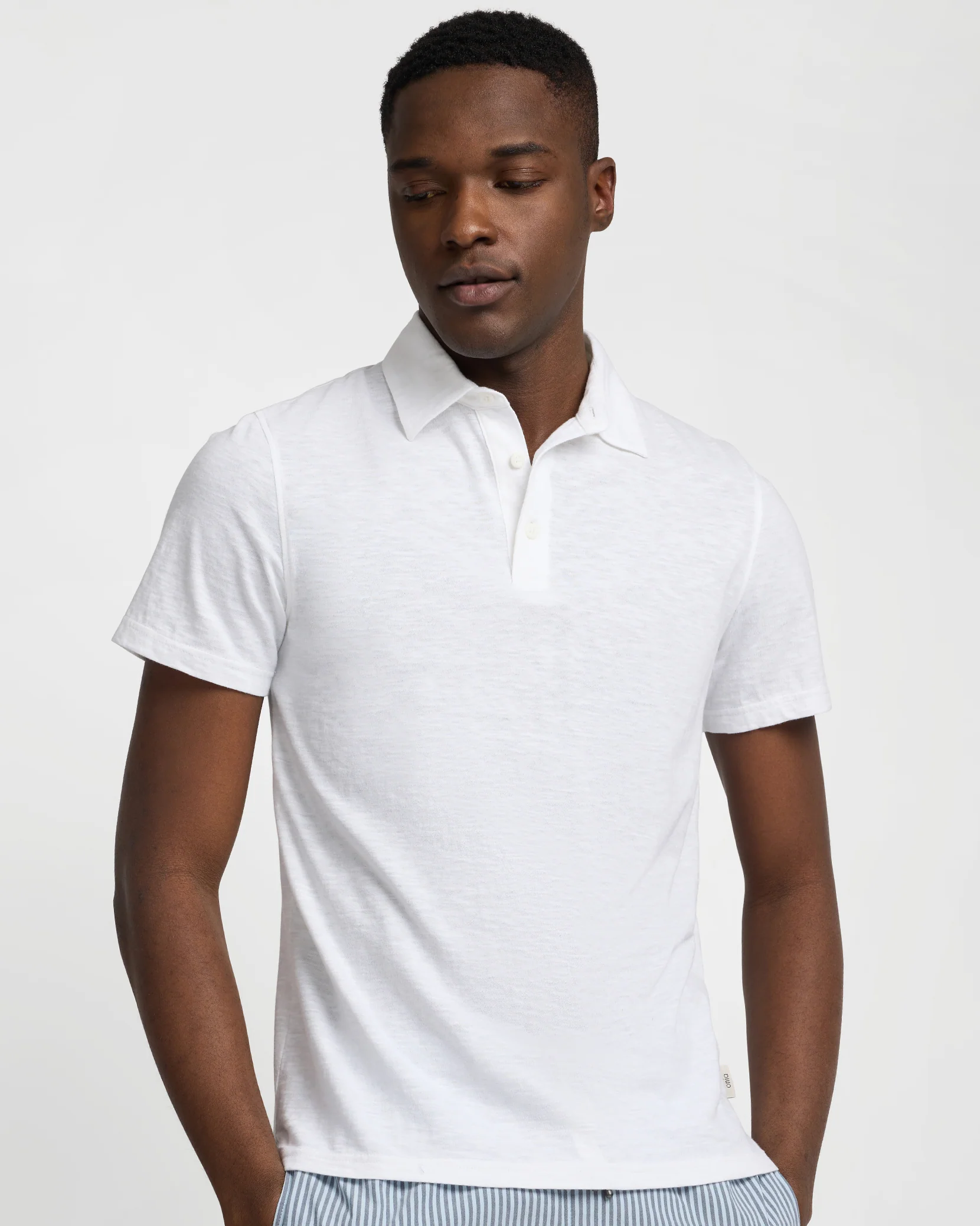 Slub Short Sleeve Polo - Image 2