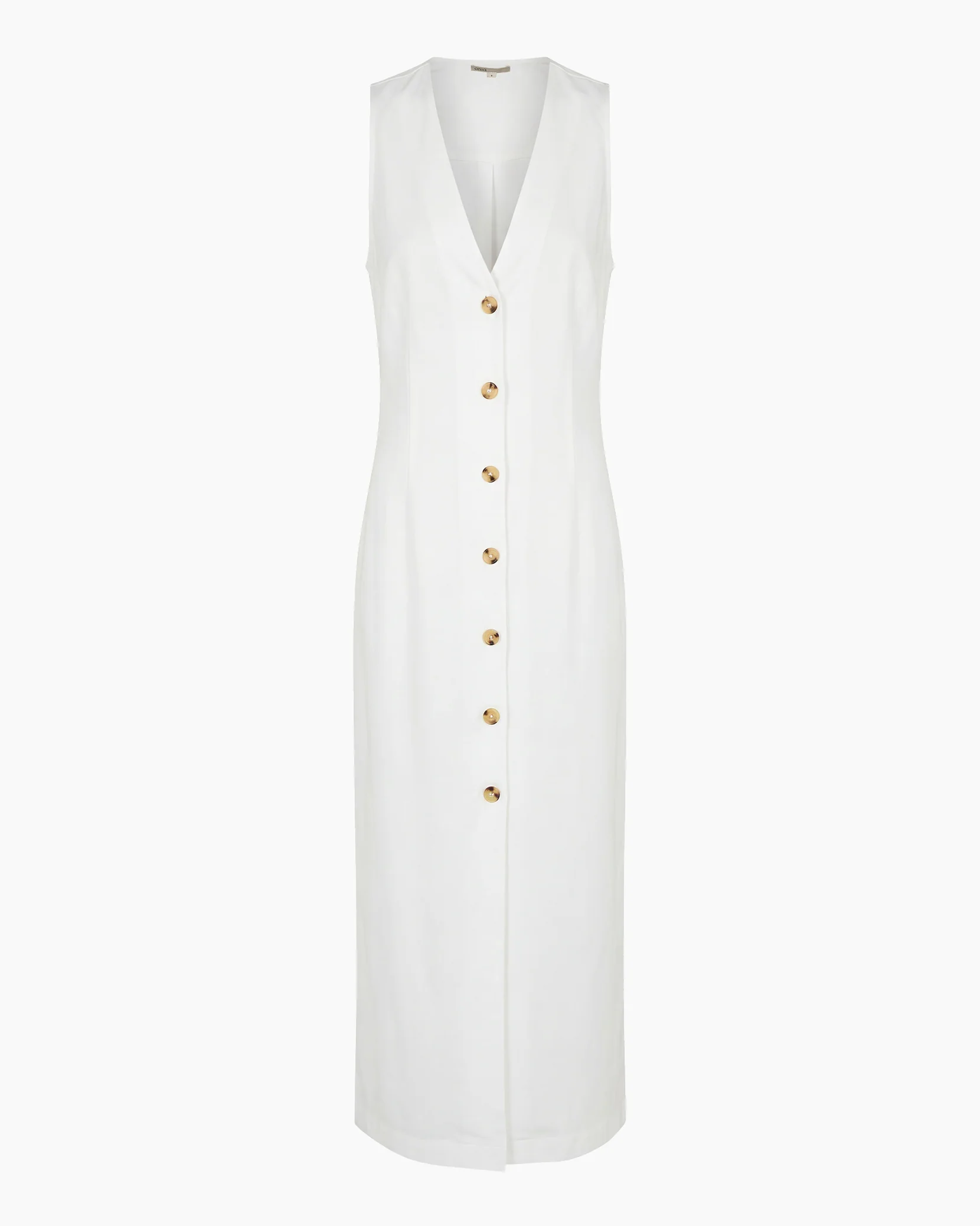 Textured Linen Sweater Scoop Maxi Dress - Image 2