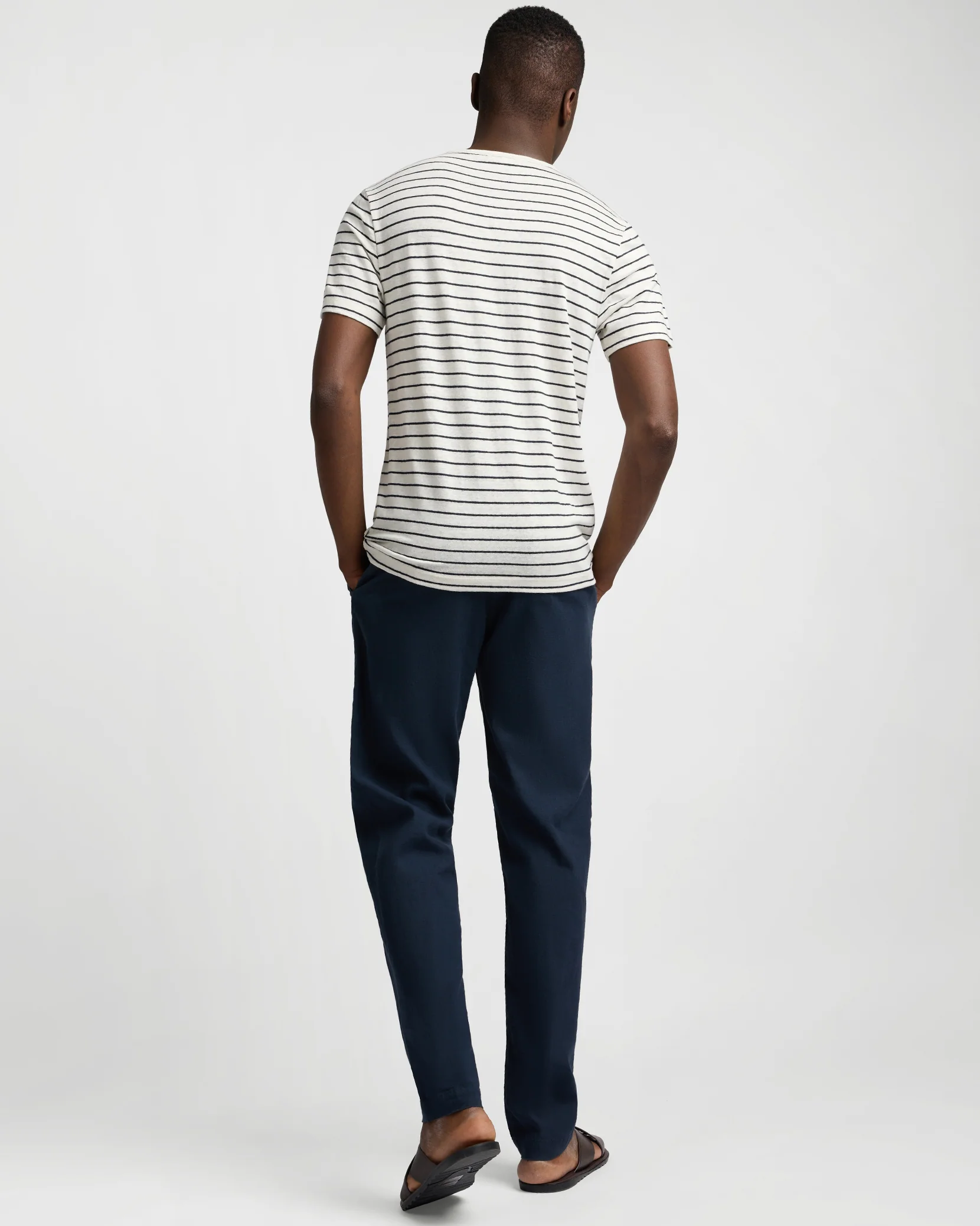 Stretch Linen Crewneck Tee - Image 5