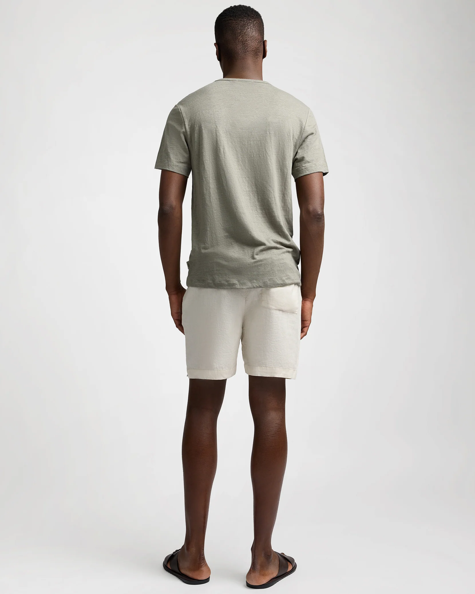 Stretch Linen Crewneck Tee - Image 5