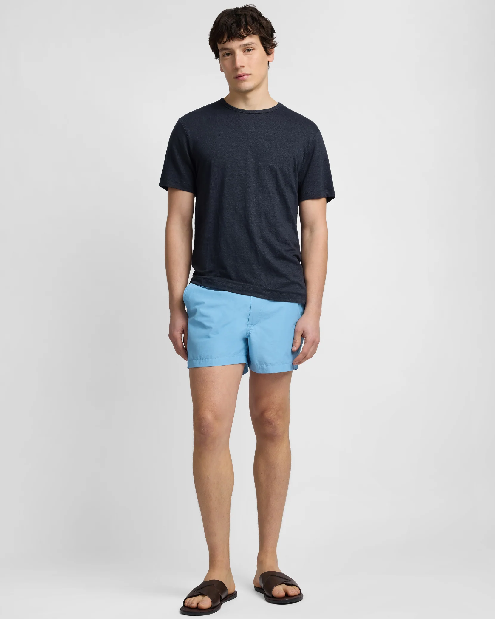 Stretch Linen Crewneck Tee - Image 3