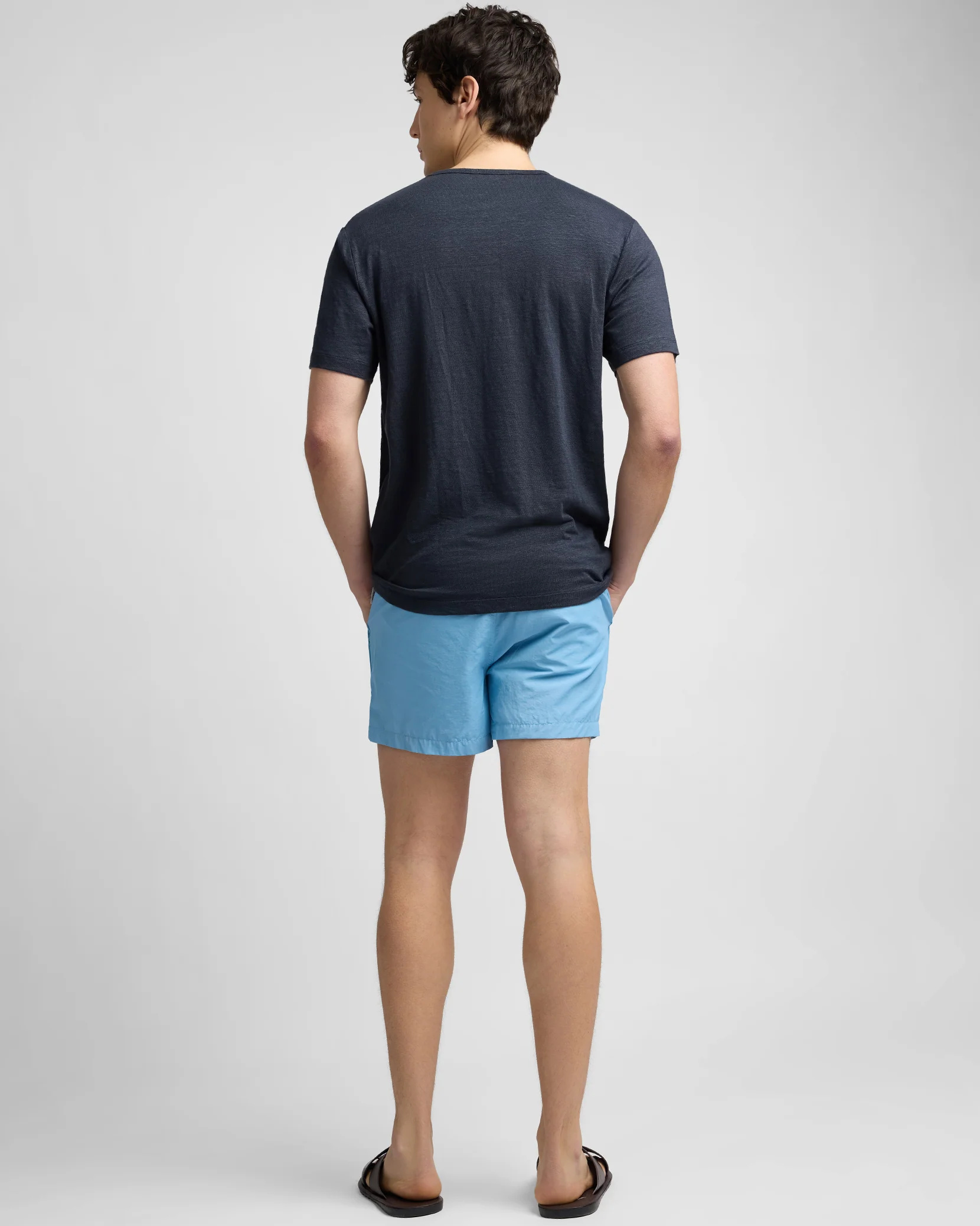 Stretch Linen Crewneck Tee - Image 5