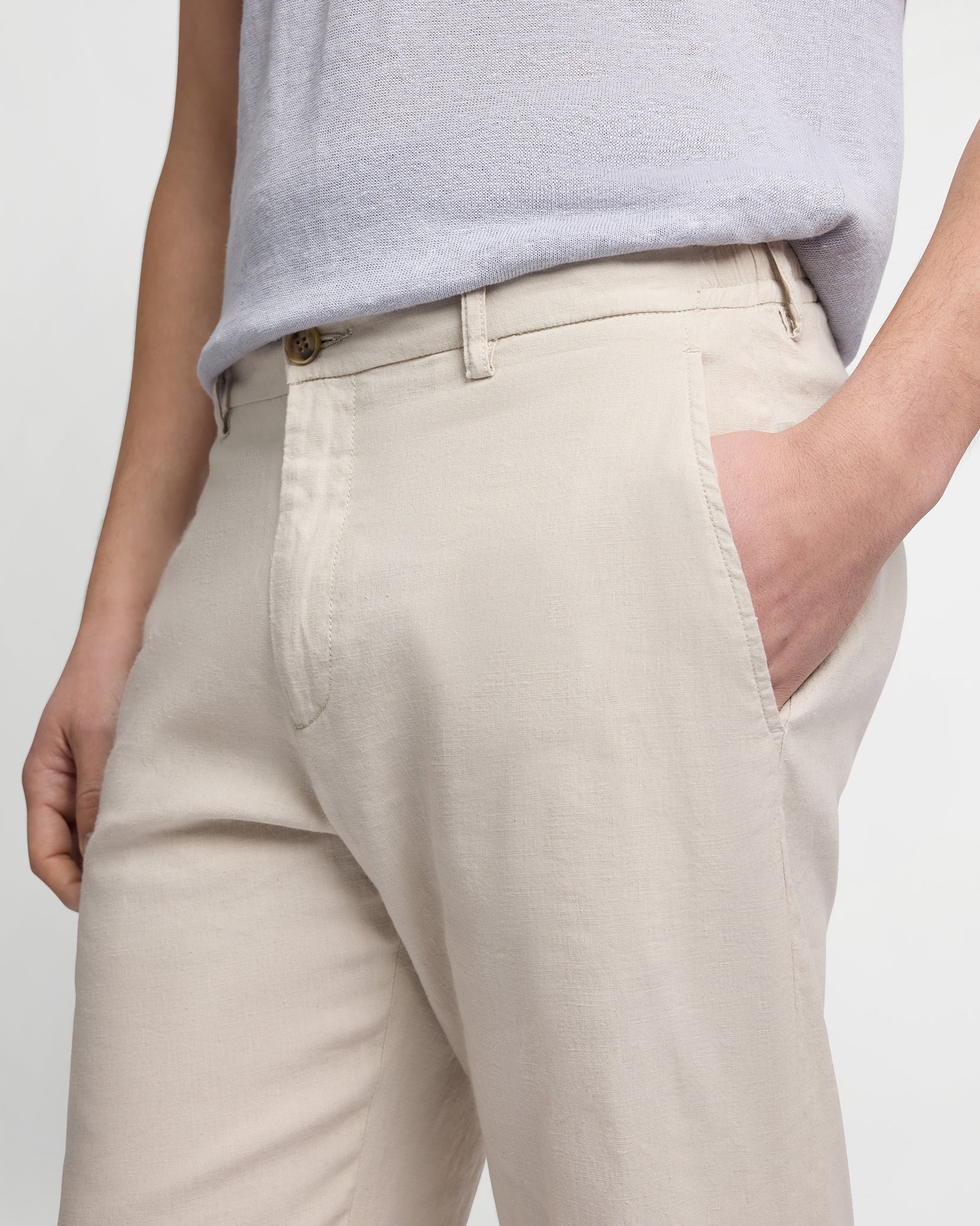 Stretch Linen Trouser - Image 4