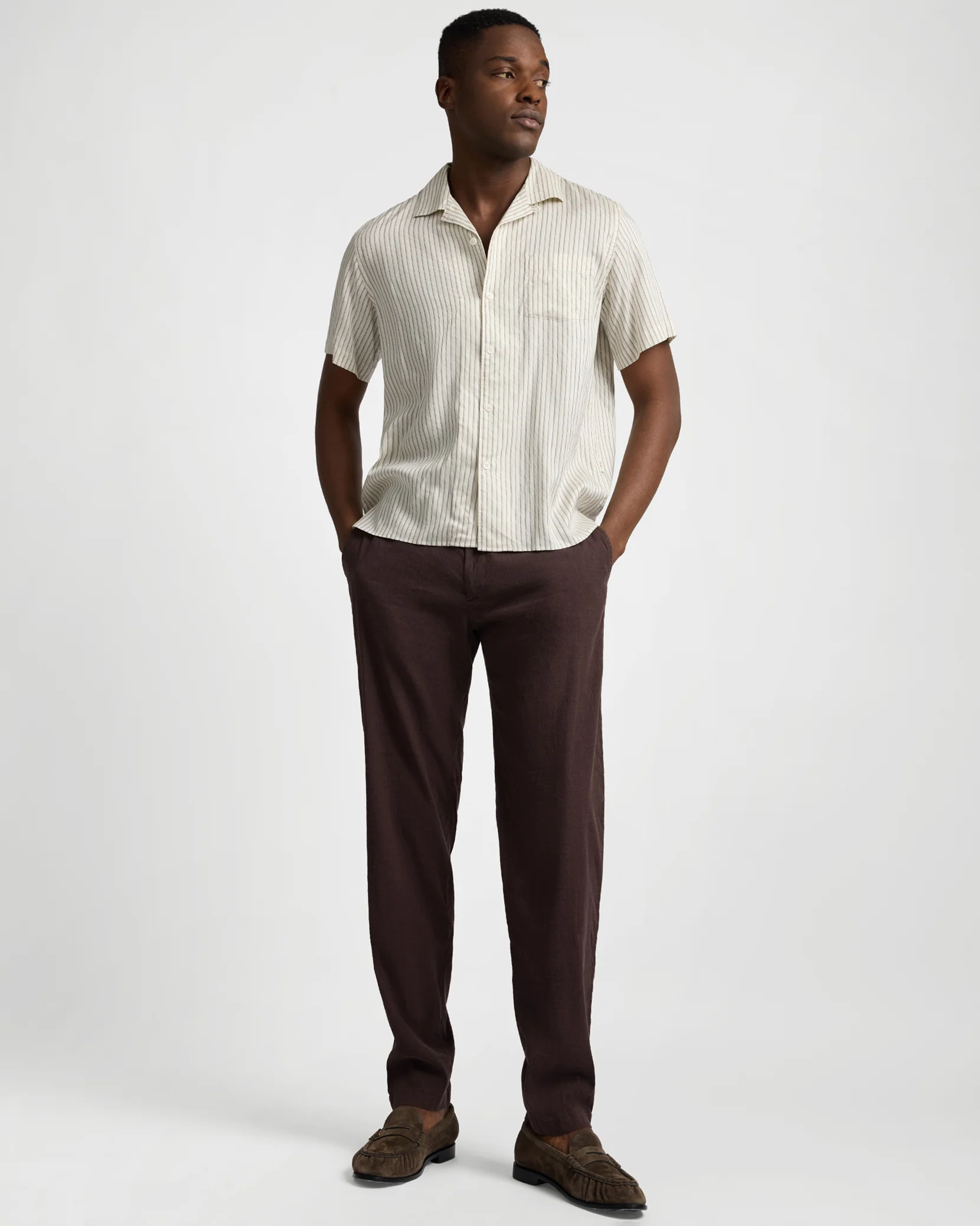 Stretch Linen Trouser - Image 3