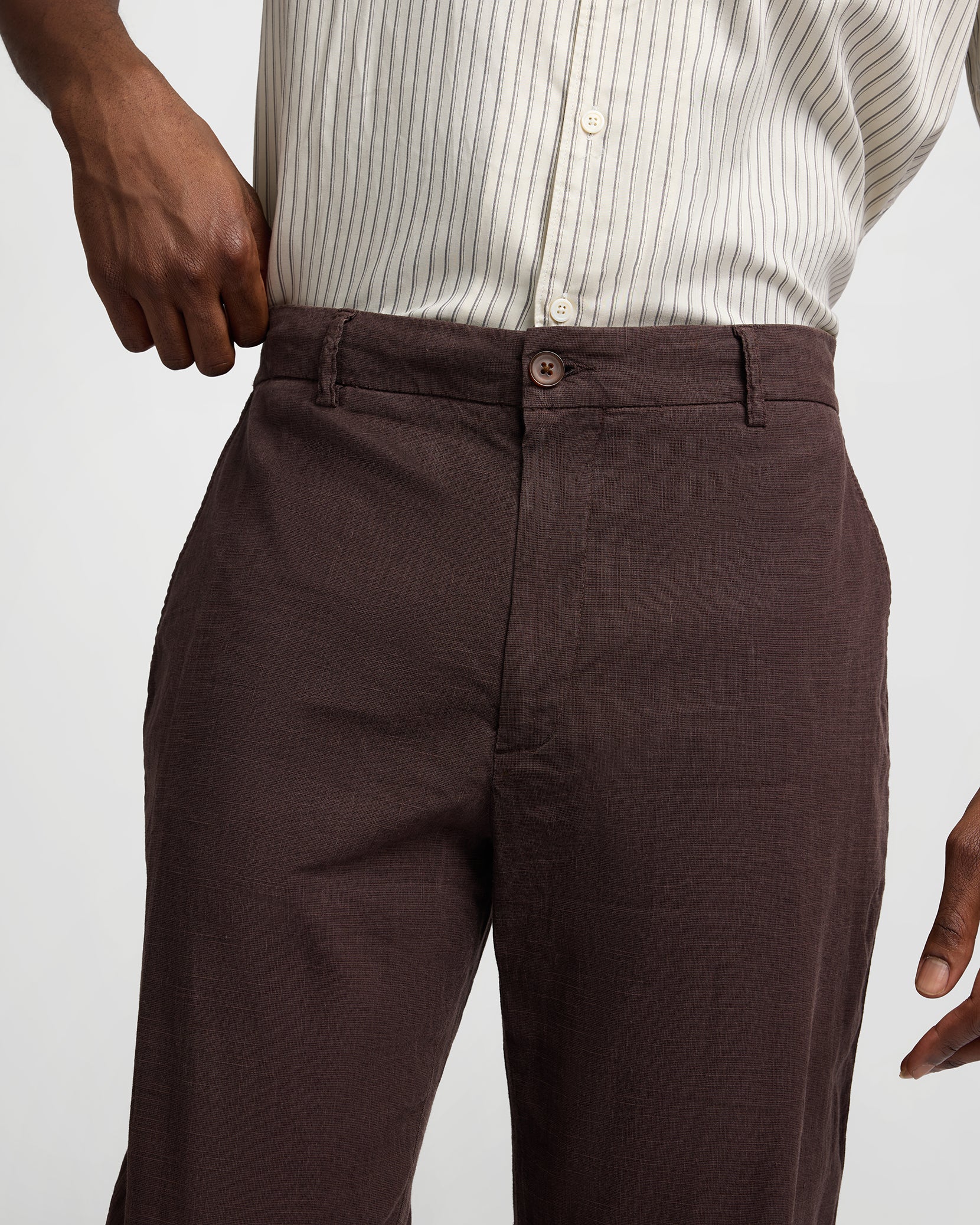 Stretch Linen Trouser - Image 4