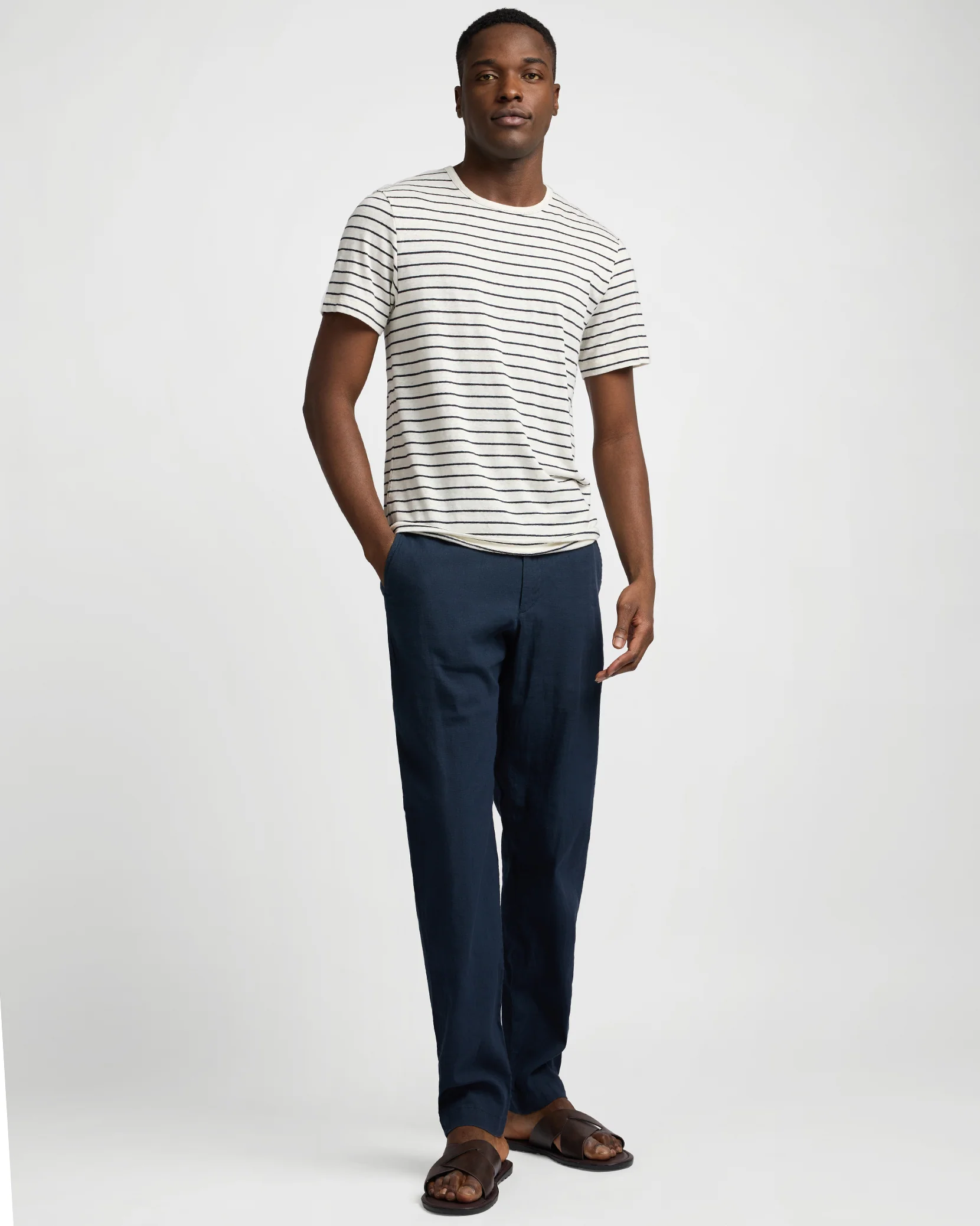 Stretch Linen Trouser - Image 3