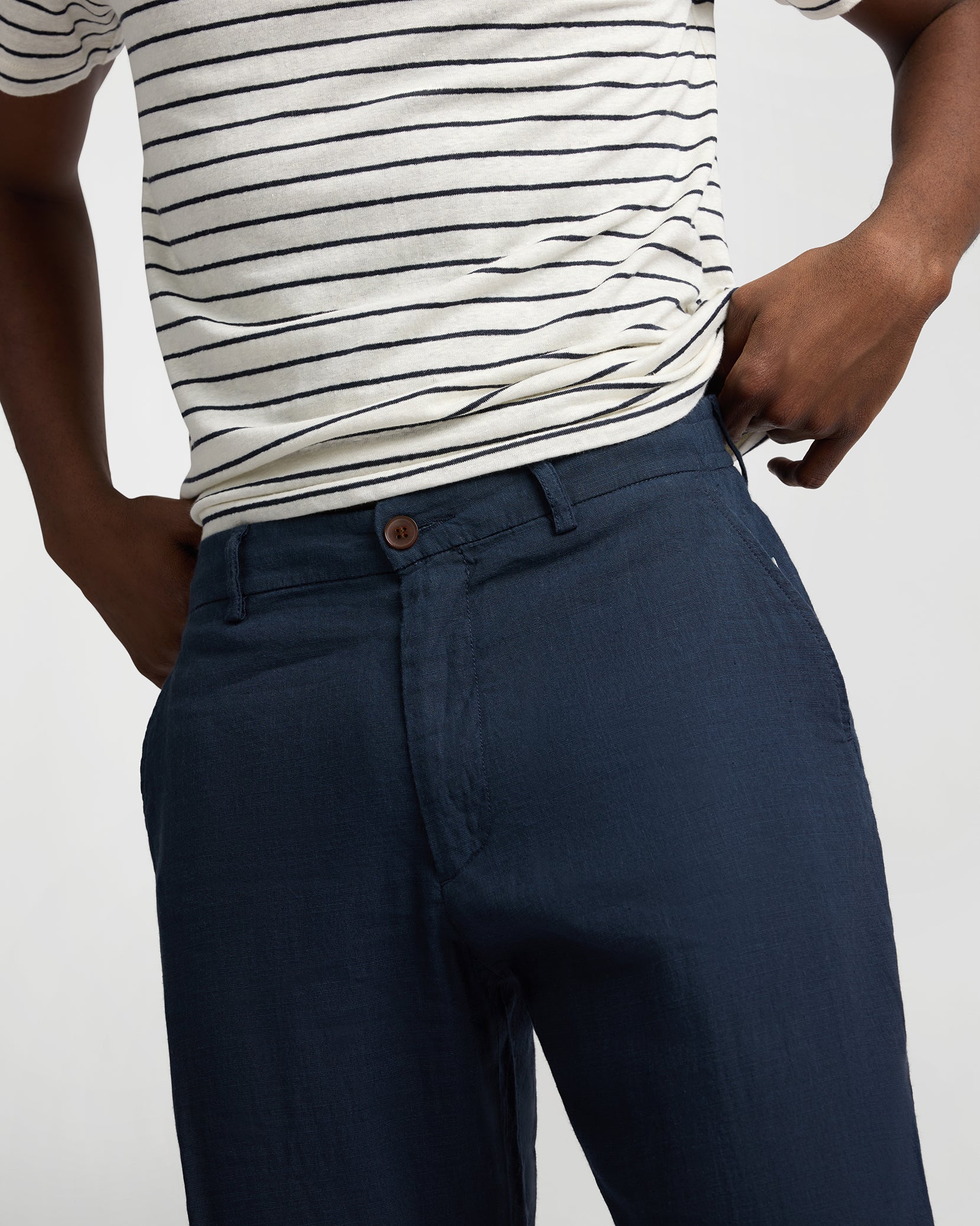Stretch Linen Trouser - Image 4