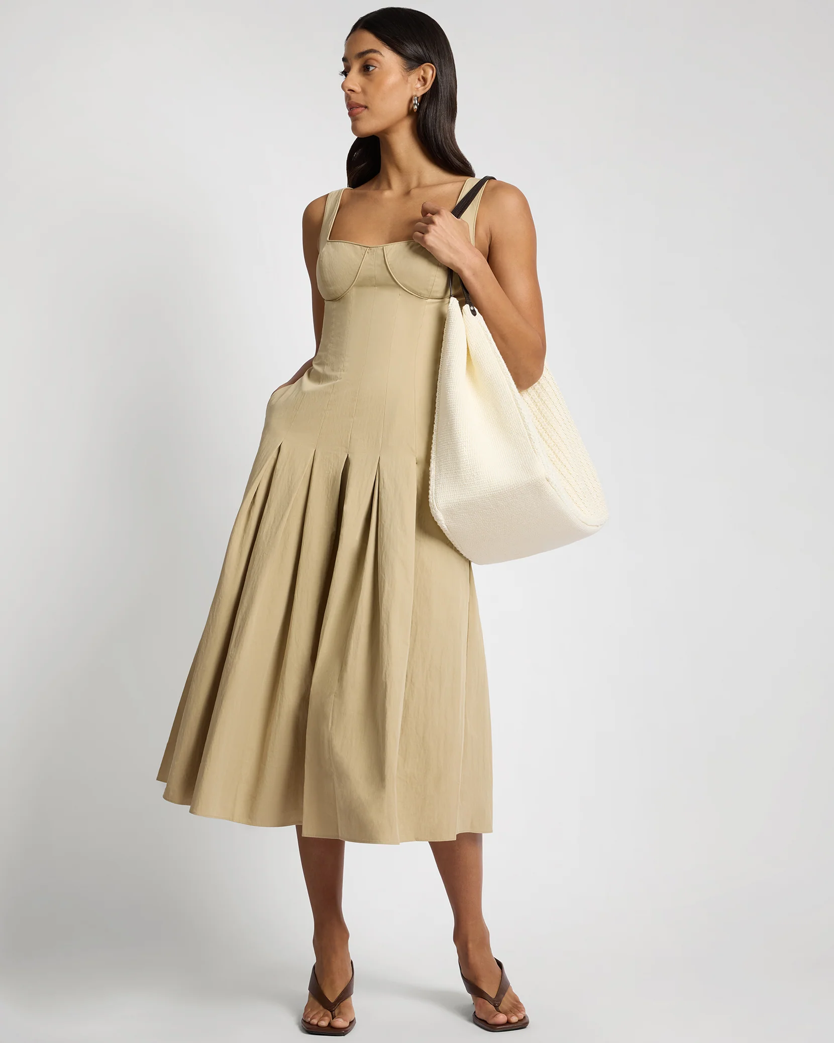 Sweetheart Pleated Dress - Image 3