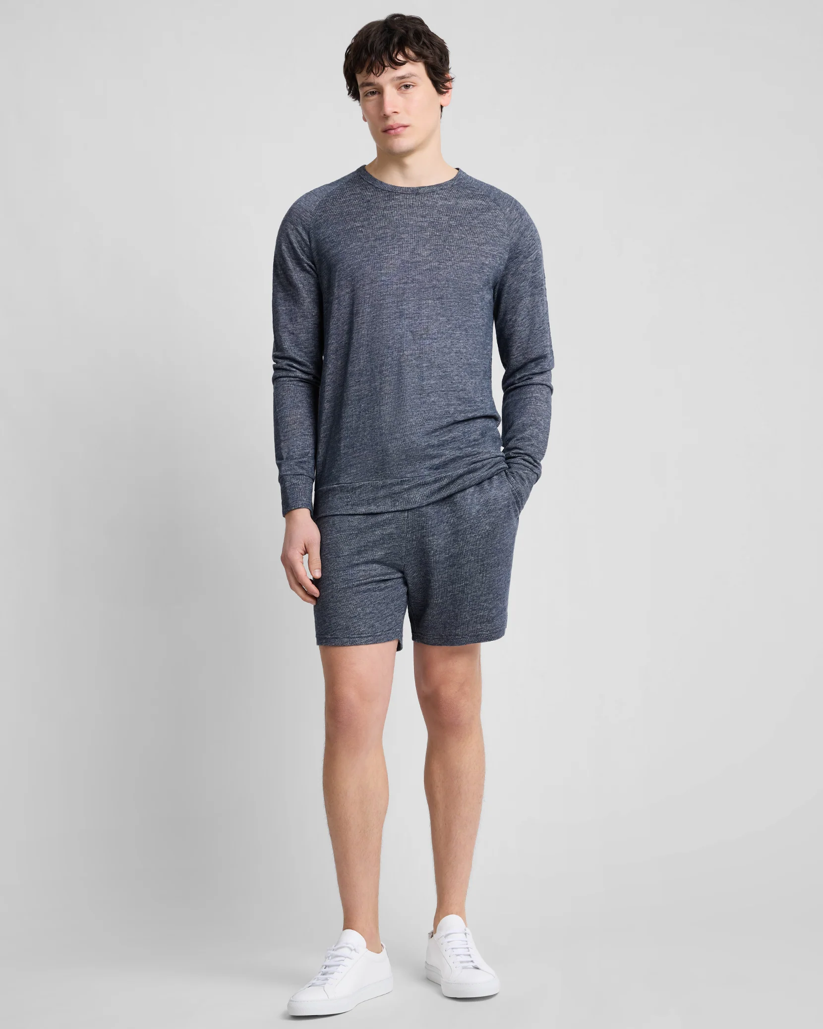 Terry Linen Crewneck Sweatshirt - Image 3