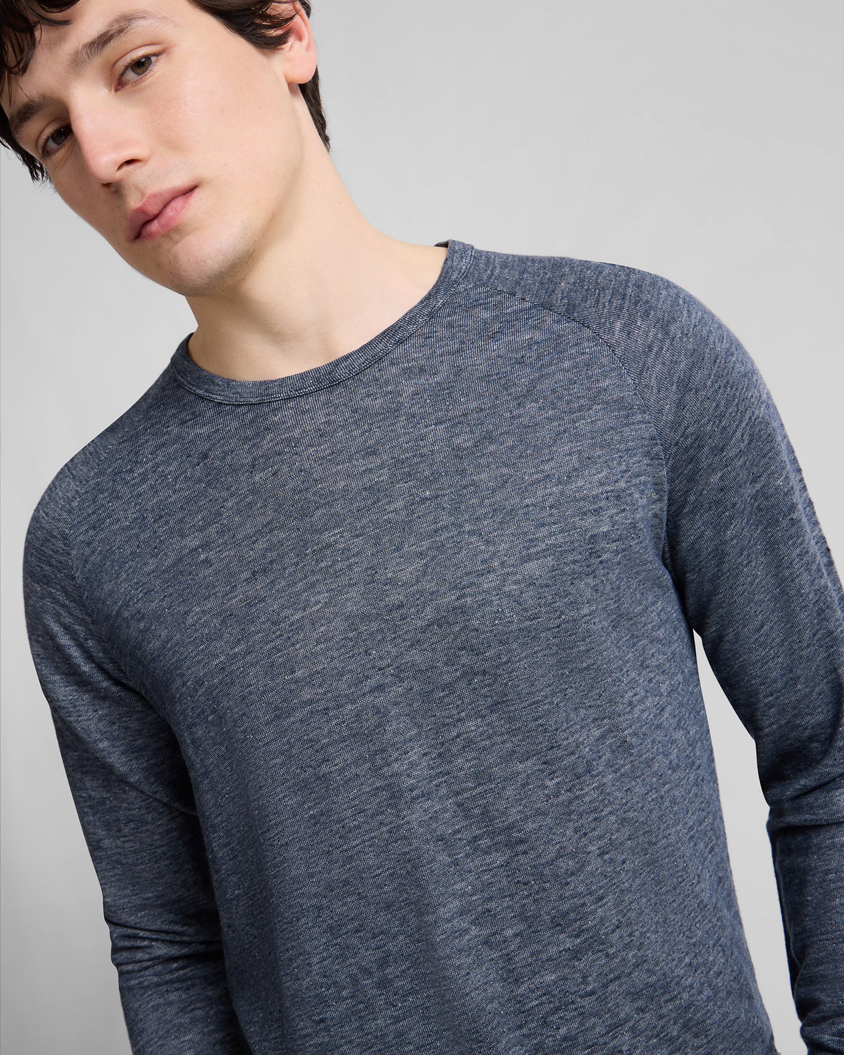 Terry Linen Crewneck Sweatshirt - Image 4