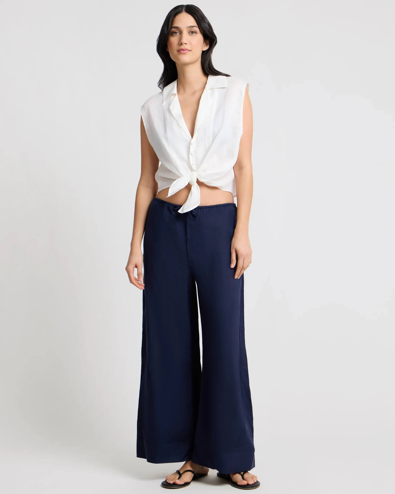 Tie Front Shirt - Image 3