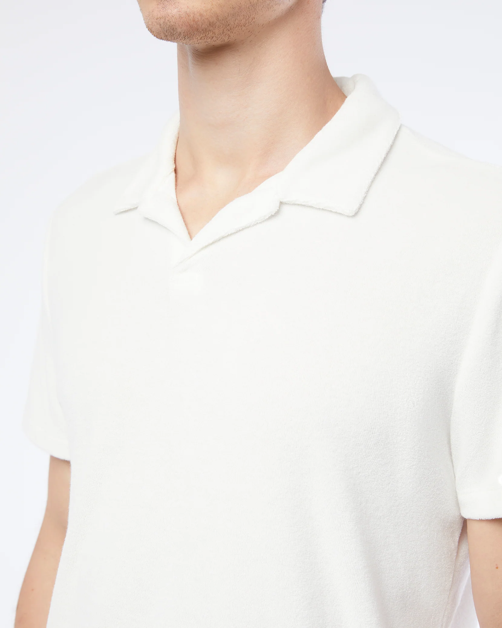 Towel Terry Johnny Collar Polo - Image 3