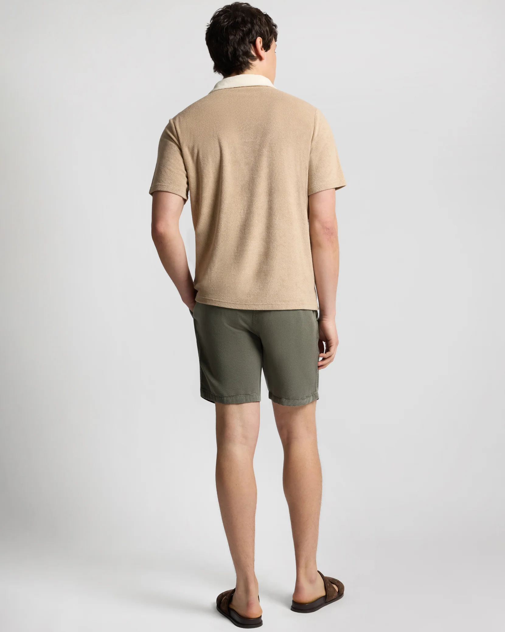 Towel Terry Pocket Johnny Collar Polo - Image 5