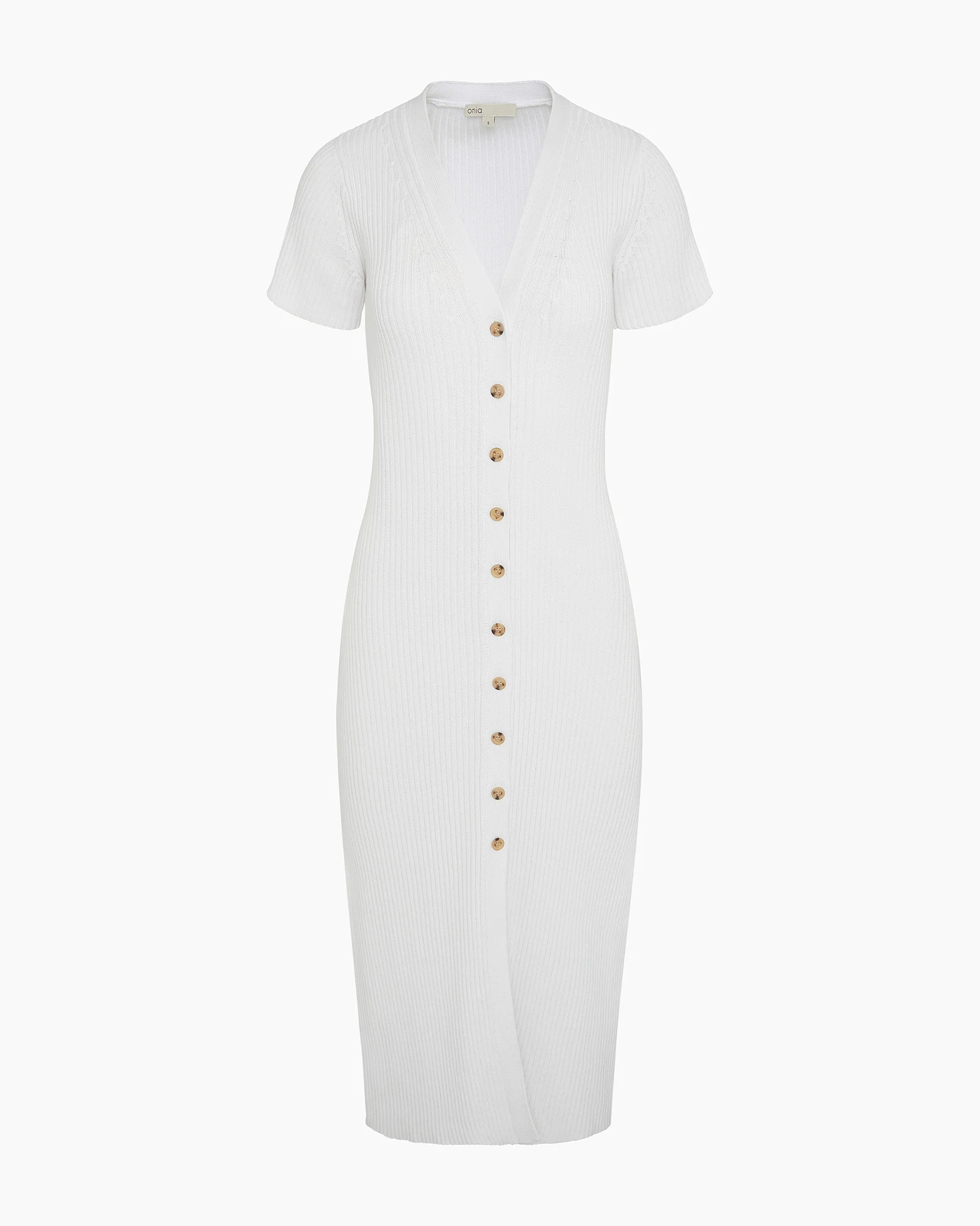 V-Neck Button Front Dress - Image 3